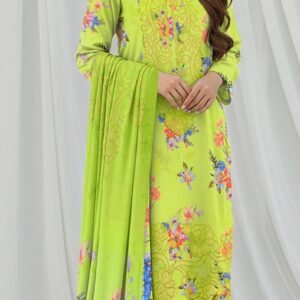 MOONLIGHT 3PC EMBR SEQUIN BANA DORA PRINTED APLIC WORK DESIGNER VOL-185-D-161