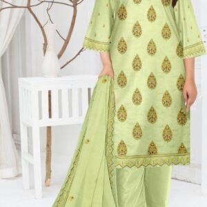 MOONLIGHT 3PC EMBROIDRED DESIGNER LAWN SUMMER VOL-33-2631