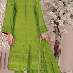 MOONLIGHT 3PC EMBROIDRED DESIGNER LAWN SUMMER VOL-33-2625