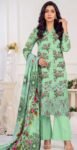 ALKARAM 3PC DIGITAL PRINTED DAMAN BOARING APLIC WORK EMBROIDERED LINEN VOL-261-D-646