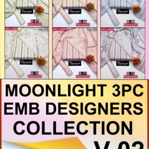 BAREEZE 3PC LAWN EMBROIDERED COLLECTION VOL-02-Set Of 6 Dresses