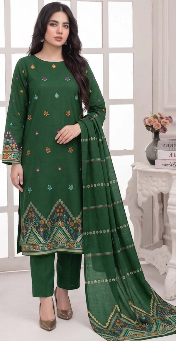 JACQUARD VISCOSE BAROSHA 3PC GOLDEN PEARL PREMIUM VOL-275-D-842