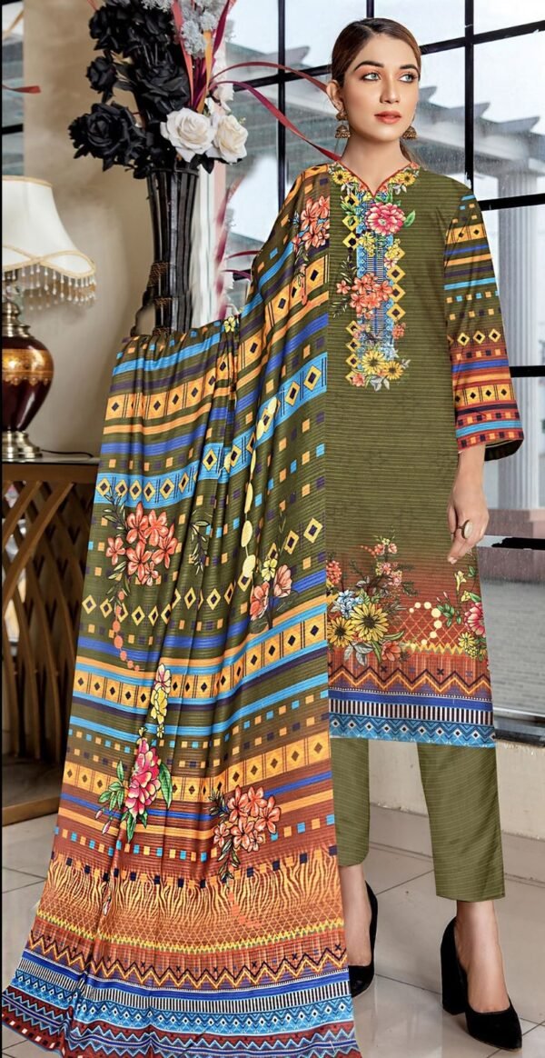 SM 3PC KHADDAR BANA DORA DIGITAL PRINTED COLLECTION VOL-110-201