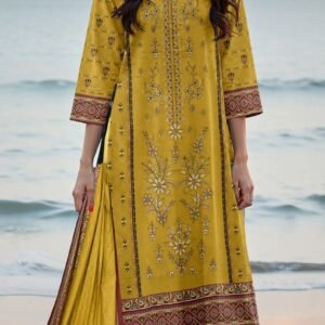 MOONLIGHT 3PC EMBROIDERED DIGITAL PRINTED PREMIUM LAWN VOL-88-3133