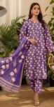 MASOORI 3PC PEACH DHANAK ALL OVER DIGITAL PRINTED VOL-109-D-418