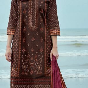 MOONLIGHT 3PC EMBROIDERED DIGITAL PRINTED PREMIUM LAWN VOL-88-3134