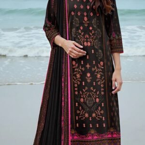 MOONLIGHT 3PC EMBROIDERED DIGITAL PRINTED PREMIUM LAWN VOL-88-3140