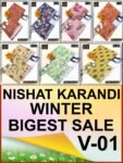 NISHAT 2PC ALL OVER KARANDI DIGITAL PRINTED VOL-01-Set Of 08 Dresses