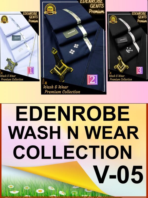 EDENROBE PREMIUM WASH & WEAR COLLECTION VOL-05-Set Of 03 Dressses