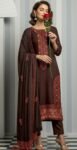MOONLIGHT 3PC EMBROIDERED DAMAN DHANAK 04 BORDER JACQUARD SHAWL VOL-122-3548