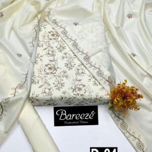 BAREEZE 3PC LAWN EMBROIDERED COLLECTION VOL-01-04