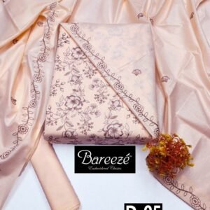 BAREEZE 3PC LAWN EMBROIDERED COLLECTION VOL-01-05