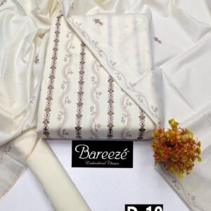 BAREEZE 3PC LAWN EMBROIDERED COLLECTION VOL-02-D-10