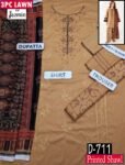 MIX BRANDS 3PC EMBROIDERED LUXURY DESIGNER LAWN VOL-07-Set Of 7 Dressses
