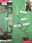 MIX BRANDS 3PC EMBROIDERED LUXURY DESIGNER LAWN VOL-07-Set Of 7 Dressses