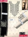 MIX BRANDS 3PC EMBROIDERED LUXURY DESIGNER LAWN VOL-07-Set Of 7 Dressses