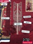 MIX BRANDS 3PC EMBROIDERED LUXURY DESIGNER LAWN VOL-07-Set Of 7 Dressses