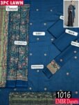 MIX BRANDS 3PC EMBROIDERED LUXURY DESIGNER LAWN VOL-09-Set Of 8 Dresses