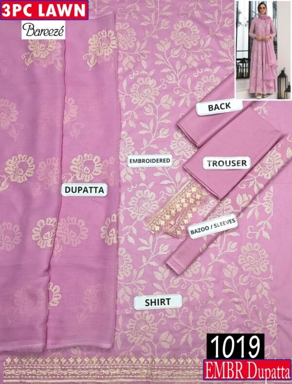 MIX BRANDS 3PC EMBROIDERED LUXURY DESIGNER LAWN VOL-09-Set Of 8 Dresses