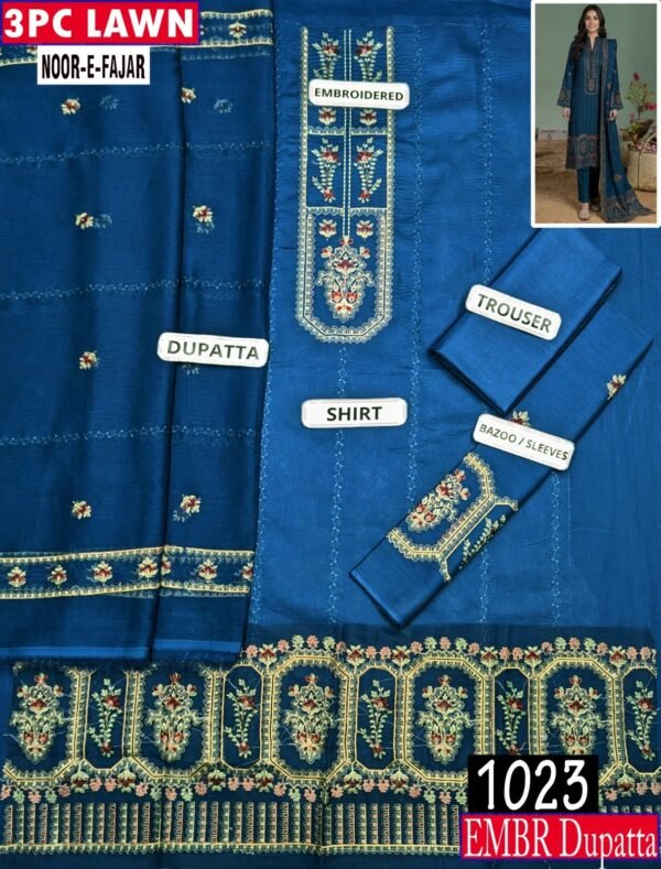 MIX BRANDS 3PC EMBROIDERED LUXURY DESIGNER LAWN VOL-09-Set Of 8 Dresses