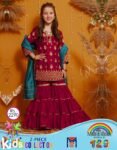 MARIA B KIDS 2PC LAWN 90/70 EMBROIDERED DESIGNER VOL-05-129