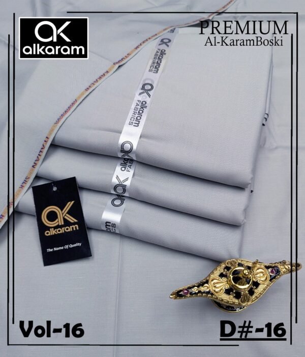 AL-KARAM PREMIUM BOSKI GENTS COLLECTION VOL-16-Set Of 07 Dresses