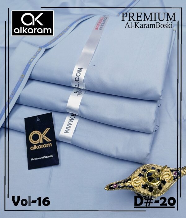 AL-KARAM PREMIUM BOSKI GENTS COLLECTION VOL-16-Set Of 07 Dresses