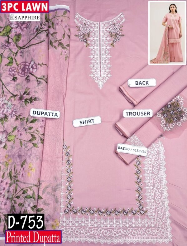 MIX BRANDS 3PC EMBROIDERED LUXURY DESIGNER LAWN VOL-16-Set Of 8 Dresses
