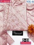 BAREEZE 3PC DHANAK EMBROIDERED COLLECTION VOL-01-D-03