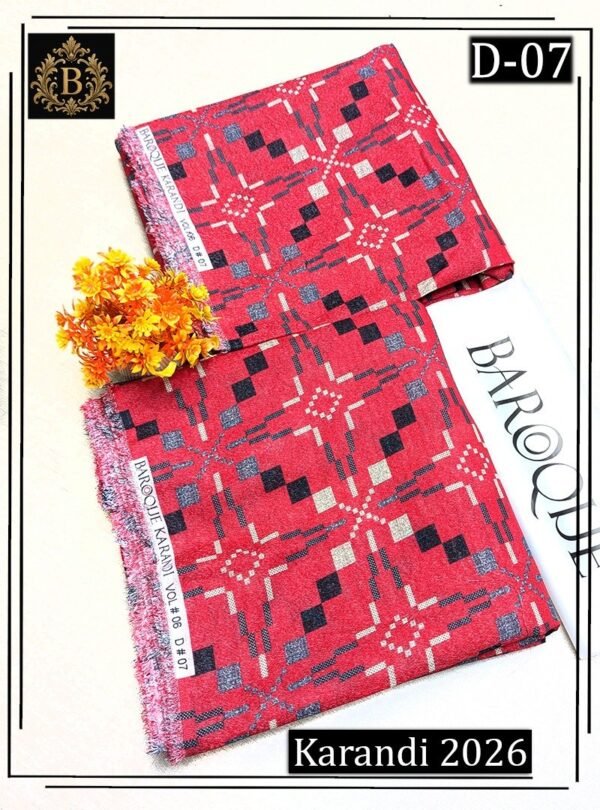 BAROQUE 2PC ALL OVER KARANDI DIGITAL PRINTED VOL-03-D-07