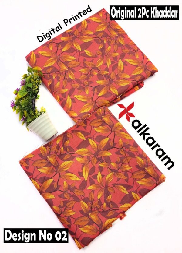 ALKARAM 2PC ALL OVER KHADDAR DIGITAL PRINTED VOL-01-Set Of 4 Dresses