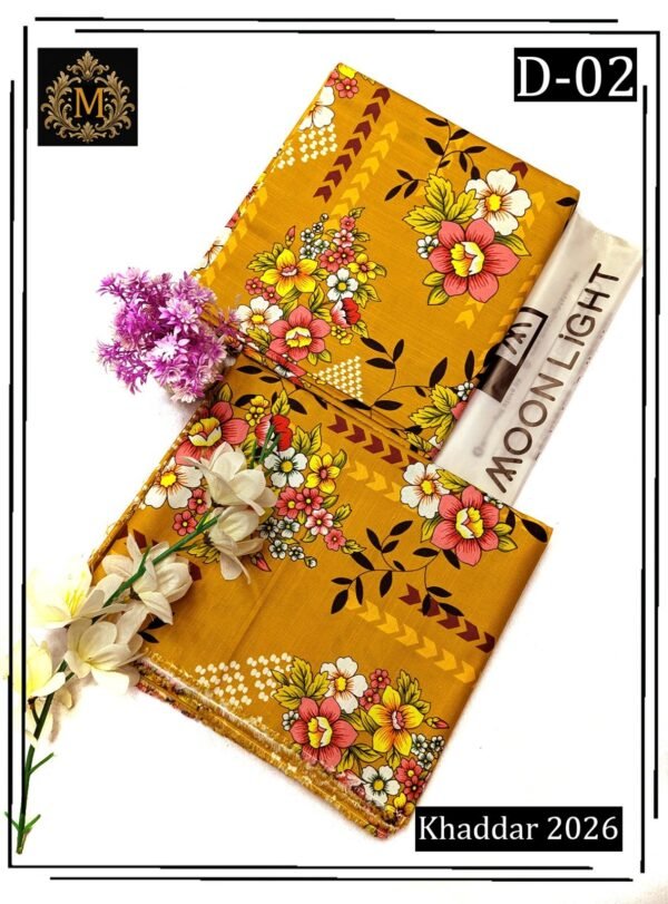 SAPPHIRE MOONLIGHT 2PC ALL OVER KHADDAR DIGITAL PRINTED VOL-02-Set Of 08 Dresses