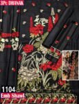 MIX BRANDS 3PC EMBROIDERED LUXURY DESIGNER DHANAK VOL-01-Set Of 06 Dresses