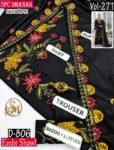 SM 3PC EMBROIDERED DHANAK PREMIUM EMBR SHAWL WINTER VOL-271-Set Of 06 Dresses