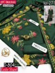 SM 3PC EMBROIDERED DHANAK PREMIUM EMBR SHAWL WINTER VOL-271-D- 804