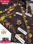 SM 3PC EMBROIDERED DHANAK PREMIUM EMBR SHAWL WINTER VOL-271-Set Of 06 Dresses
