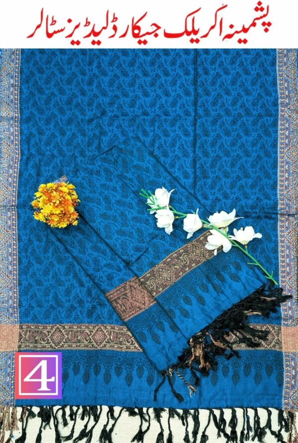 PASHMINA ACRYLIC JACQUARD LADIES STALLER VOL-01-Set Of 08 Stallers