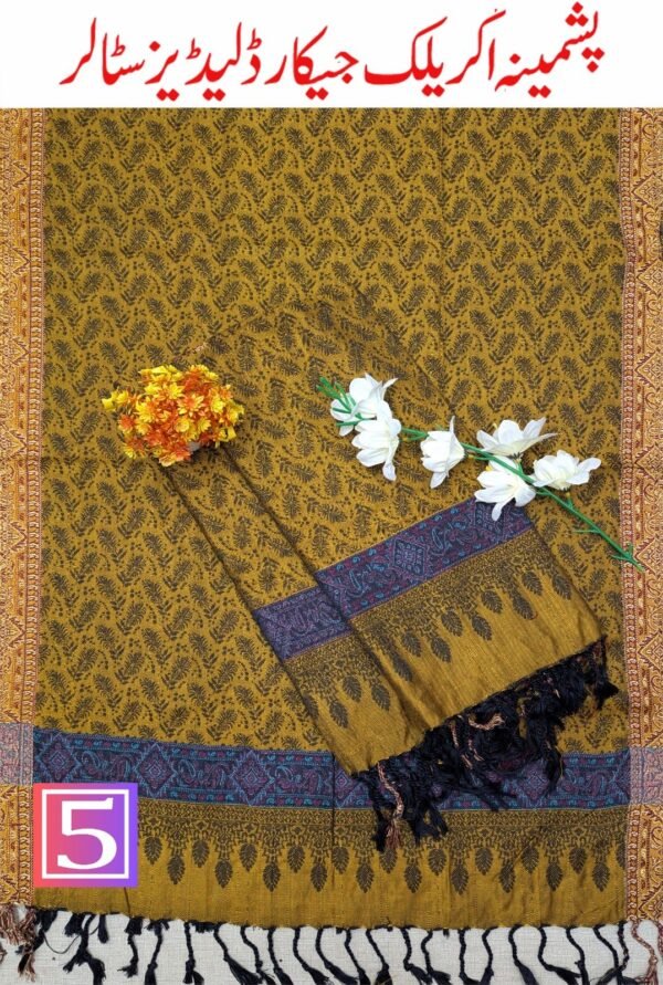 PASHMINA ACRYLIC JACQUARD LADIES STALLER VOL-01-Set Of 08 Stallers