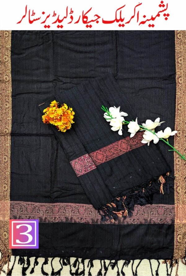 PASHMINA ACRYLIC JACQUARD LADIES STALLER VOL-01-Set Of 08 Stallers