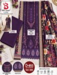 BIN SAEED 3PC DAMAN BOARING EMBROIDERED BANA DORA VISCOSE DESIGNER VOL-280-Set Of 08 Dresses