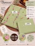 BAREEZE 2PC EMBROIDERED SLUB CAMBRIC COTTON COLLECTION VOL-02-D#-06