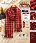 CHECK STYLE MARINA WOOL LADIES STALLER VOL-04-Set Of 06 Stallers