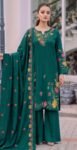 SM 3PC EMBROIDERED DHANAK PREMIUM EMBR SHAWL WINTER VOL-271-D- 801