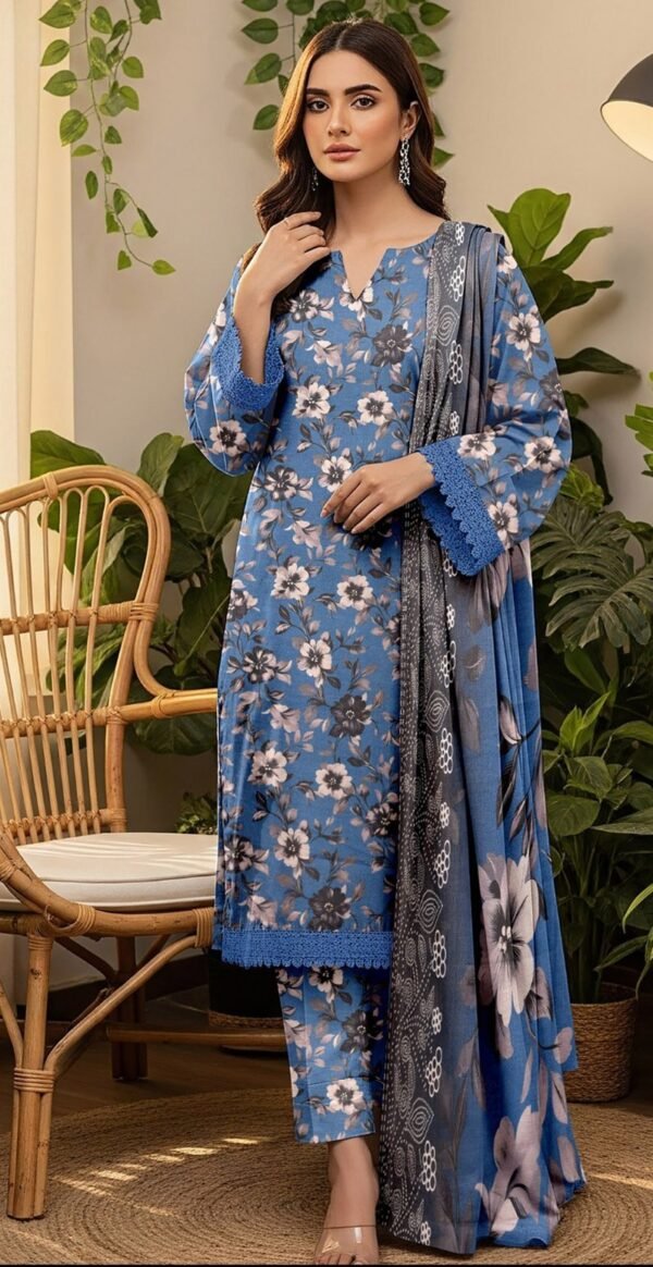 MASOORI 3PC PEACH DHANAK ALL OVER DIGITAL PRINTED VOL-109-D-420
