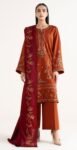 MIX BRANDS 3PC EMBROIDERED LUXURY DESIGNER LAWN VOL-08-D#728