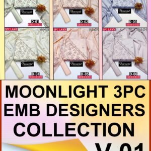 BAREEZE 3PC LAWN EMBROIDERED COLLECTION VOL-01-SET OF 06 DRESSES