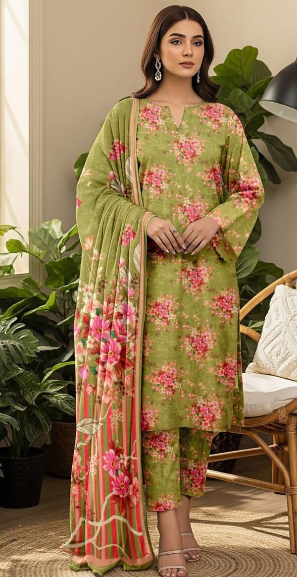MASOORI 3PC PEACH DHANAK ALL OVER DIGITAL PRINTED VOL-109-D-414